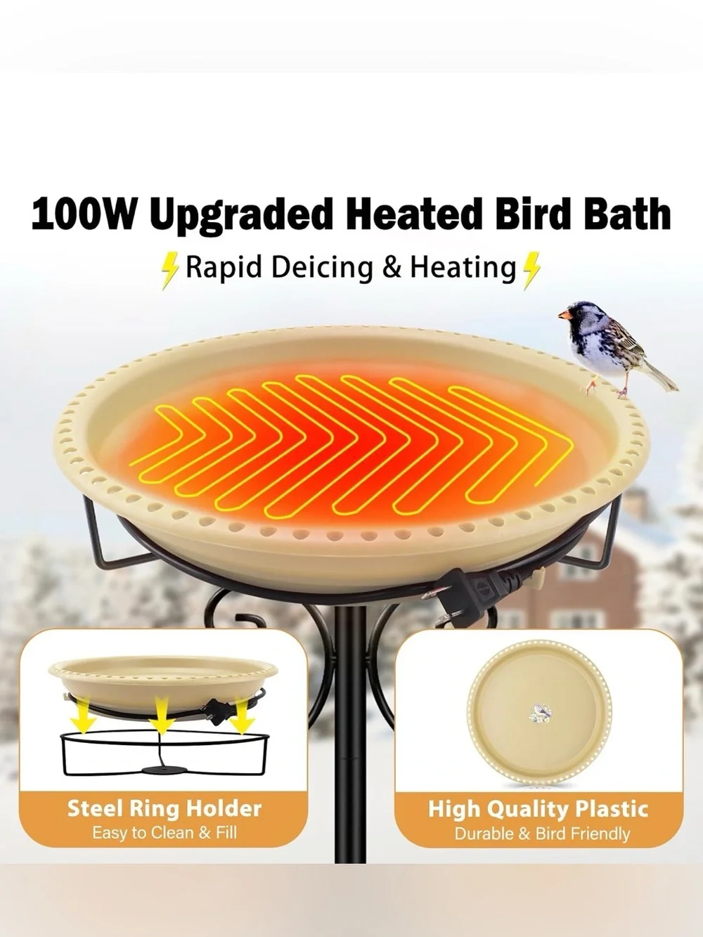 Heated Bird Bath